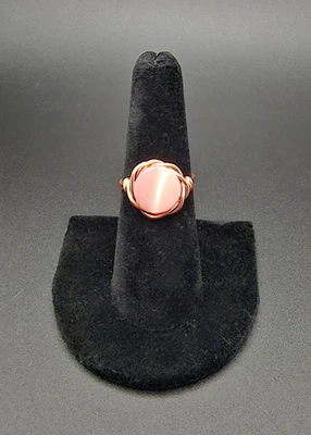 Anillo botón madreperla vintage de cobre Foto 1 de 4