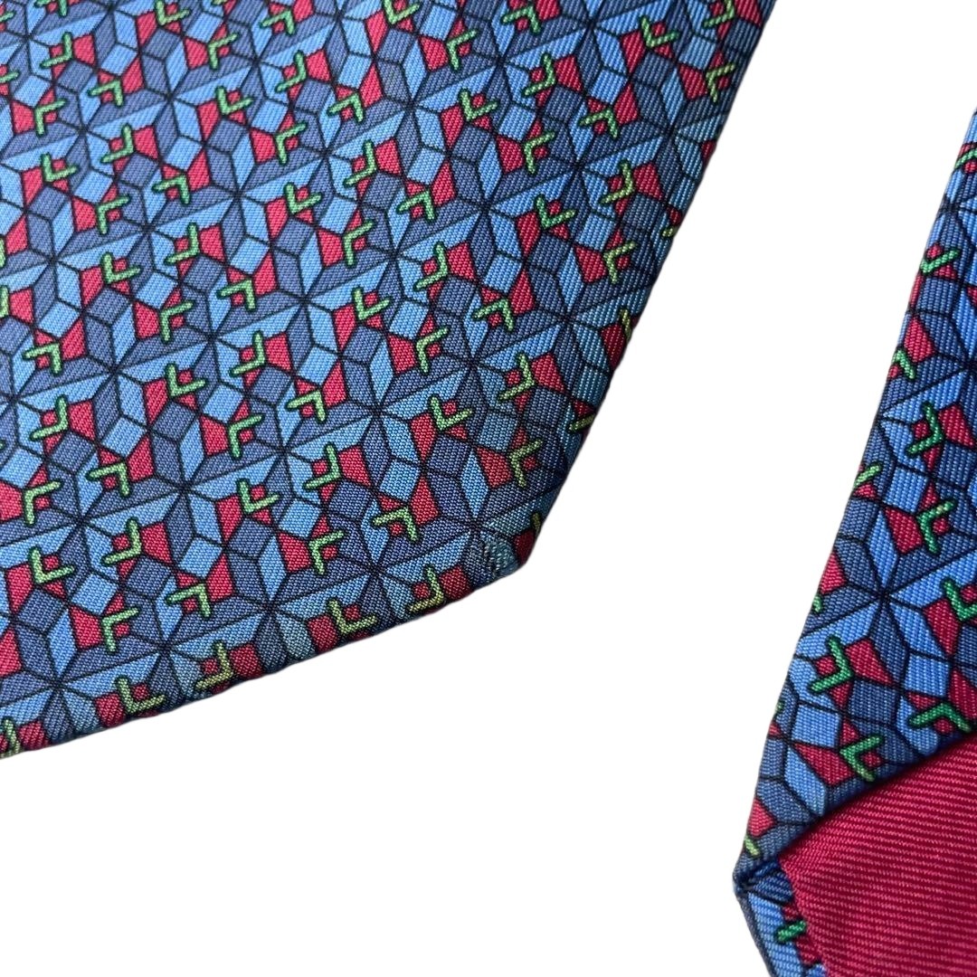 HERMES Hermès Geometric Pattern Checkered Pattern… - image 2