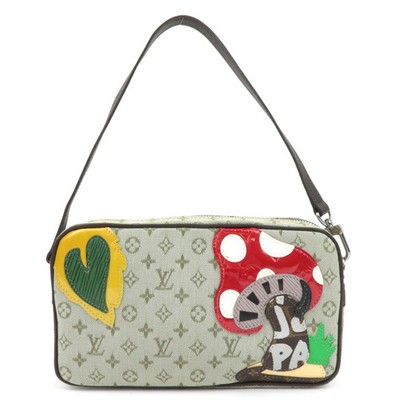 Louis Vuitton Monogram Mini Conte De Fee Pochette Fairytale Khaki M92274 Auth