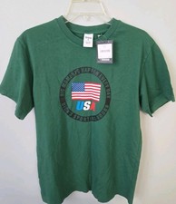 DSG Dick’s Sporting Goods USA Flag Graphic T Shirt Men’s Small Green...