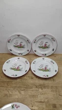 Set Of 4 Vintage Spode Pearl River 73/8" Salad Plates ~ Pristine  Condition ~