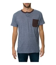 Fourstar Clothing Mens The Ishod SS Crew Graphic T-Shirt, Blue, Small