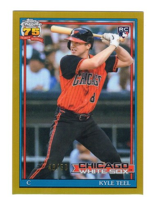 #ad 2026 Topps Series Chrome 91CB 29 Kyle Teel RC Gold 48 50 White Sox $35.00