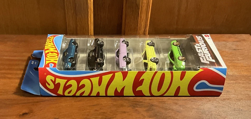 Hot Wheels *Fast & Furious 5-Pack*Barracuda,Charger,Impala,Silvia,Porsche-Sealed - Image 4 of 4