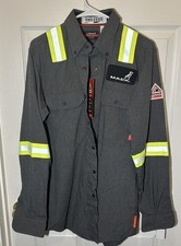 Bulwark FR button up shirt, Reflective Enhanced Visibility , Fire Resistant, M