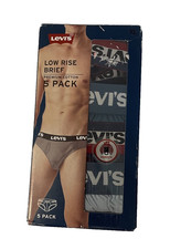 Levi  s Low Rise XL Men's Briefs Premium Cotton Five Pack Underwear Multicolor