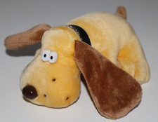 Tara Toy 80's Kennel Kuddlees Stuffed Puppy Dog Plush w/ Black Collar Vintage