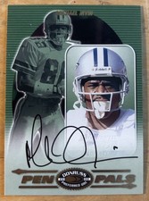 MICHAEL IRVIN 2000 Donruss Preferred PEN PALS Miami Hurricanes Cowboys AUTO Rare