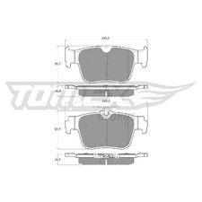 Satz Bremsbeläge Bremsklötze hinten für VW Passat B9 CJ5 Tiguan CT1 | 2622752