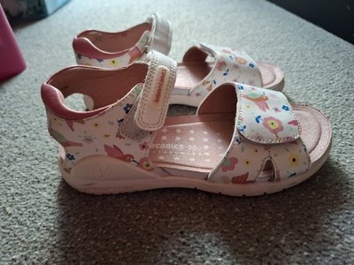 Biomecanics Sandalen Mädchen weiß rosa bunt Leder 30  Gr.