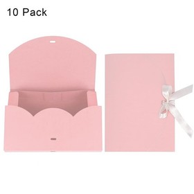 10 PCS Rectangle Gift Box with Ribbon Bowknot Scarves Shirt Lingerie Wrapping...
