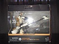 Star Wars Mandalorian Black Series 6  Speeder Bike Scout Trooper & The Child