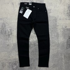 Image of G-Star Raw 3301 Jeans Men's 30 L30 Pitch Black Slim Jeans BNWT Unworn