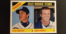 2015 Topps Heritage - Rookie Stars Buck Farmer, Kyle Lobstein #209 (RC) Tigers