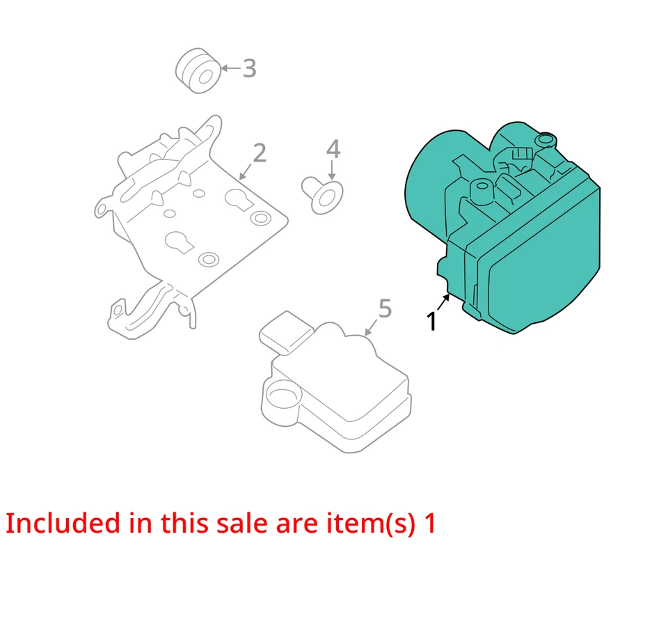 Антиблокировочная тормозная деталь в сборе 6 цилиндров полный привод подходит для 14-15 INFINITI QX60 793998 - Изображение 3 из 4