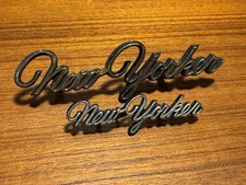 Vintage Chrysler New Yorker Badges Emblems Automobile Decals Logo OEM Car Parts
