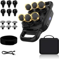 Six Head Massage Gun, 50 Intensity Levels  9 Massage Modes, Equipped with 3 Dif