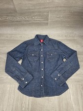 VTG GUESS USA Denim Shirt Womens Size M Weste...