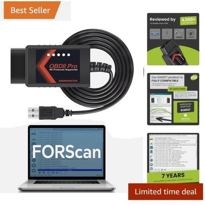 Für Ford Kuga Mondeo Forscan ELM327 USB Modifizierter OBD2 Scanner Codeleser