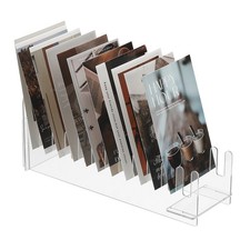 12-Tier 1Pack Clear Greeting Card Display Stand, Clear