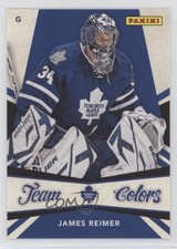 2012-13 Panini Toronto Fall Expo Team Colors James Reimer #3 2d8