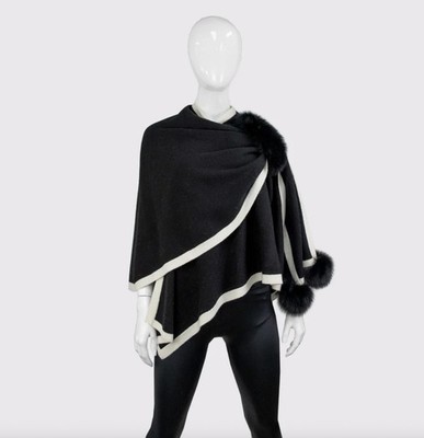 Mitchie's Matchings Fox Pom Pull Thru Wrap Size One Size