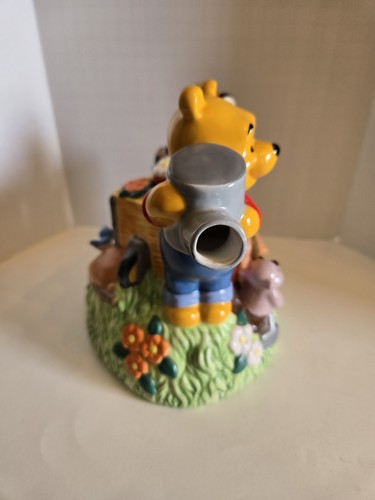 DISNEY TEA POT WINNIE THE POOH IN GARDEN PORCELAIN FIGURINE ..No Box - Picture 5 of 10