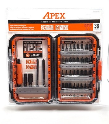 APEX 38pc Impact Rated Fastening Set with Alpha Case - AUGSET38