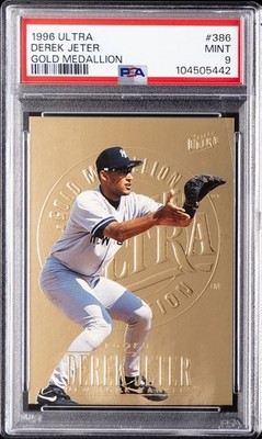 1996 ULTRA GOLD MEDALLION #386 DEREK JETER PSA 9 | eBay