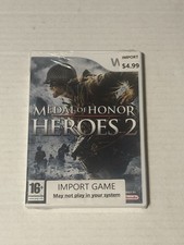 wii Medal of Honor Heroes 2 imported New Sealed 