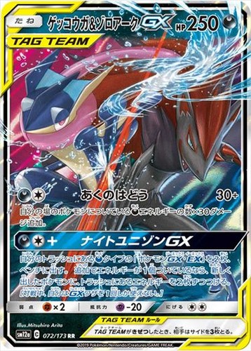 Greninja & Zoroark GX RR 072/173 SM12a Tag All Stars Pokemon Japanese US SHIP