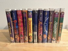 11 VINTAGE WALT DISNEY VHS TAPES FACTORY SEALED, NEVER OPENED