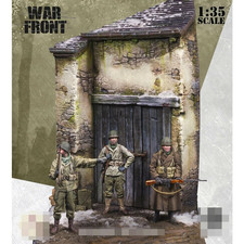 1:35 resin soldier figures model kit WW II US soldiers 3 man  With scenes  