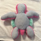 The Preppy Pelican Sea Turtle Plush Seersucker Pink & Aqua with Bow Very Soft — photo 6