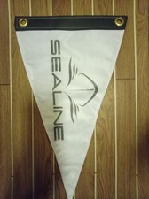 Sealine Burgee Pennant Flag for power boat cruiser app 29cmx43cm double sided