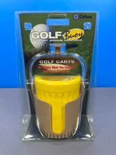 ORBEX GOLF-BUOY GOLF BUOY NO TIP GOLF CART DRINK HOLDER GOLFING TAN YELLOW NEW
