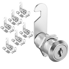 6 PCS Cabinet Lock Key Cam Keyed Alike Mailbox Drawer Tool Box 11/8 Inch