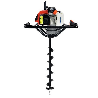 XtremepowerUS 2.5HP 63cc EPA Gas Earth Post Hole Digger 1-Person Machine + 6''