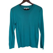 LOFT Green Crewneck Lightweight Sweater - Medium