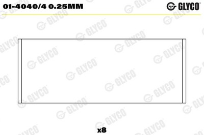 GLYCO 01-4040/4 0.25mm Pleuellager für Ginetta