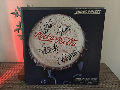JUDAS PRIEST - Rocka Rolla 50th Anniversary   Signed LP  