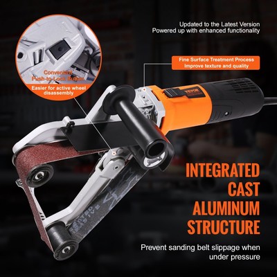 Powerful Pipe Belt Sander 1000W Variable 1100 to 3200rpm 3 Sanding Belts