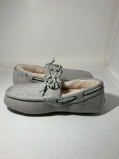 Steve Madden Men's Moccasin Slipper Size 7 Psailor Grey with Box NEW