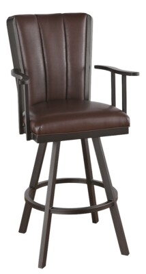 Tempo Furniture Bogart Swivel Barstool Bar Stool w/ Arms (Custom-Made in USA)