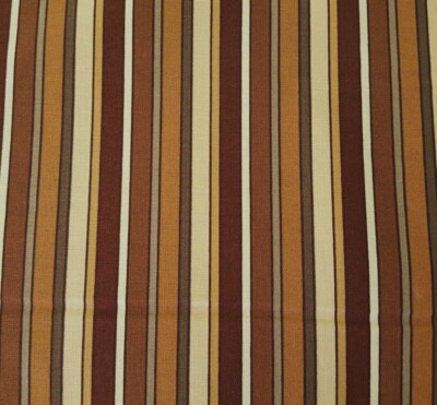 25'' Tan Brown Taupe Stripe Print Heritage Studio Collection Fabric Tradition