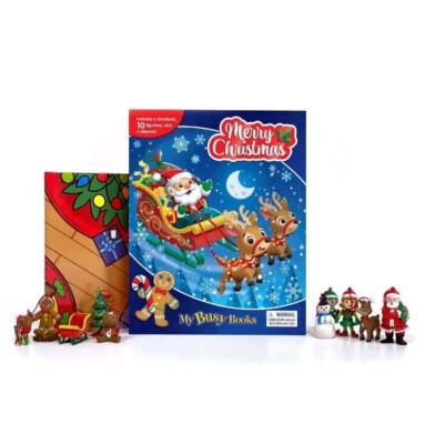 My Busy Books - Frohe Weihnachten - 10 Figuren & Spielmatte - NEU!