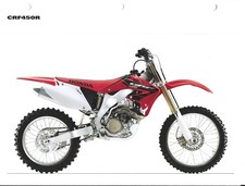 Motorcycle Data Sheet - Honda - CRF450R - 2004 - Specifications Features (DC657)