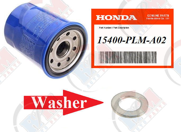 Genuine Honda OEM Oil Filter 15400-PLM-A02 - Fits Acura & Honda Models