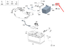 Tuyau de ventilation de batterie MERCEDES-BENZ GLS X167 A1673403500