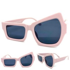 EXAGGERATED Classic Modern Retro Unique Party Club SUN GLASSES Funky Pink Frame